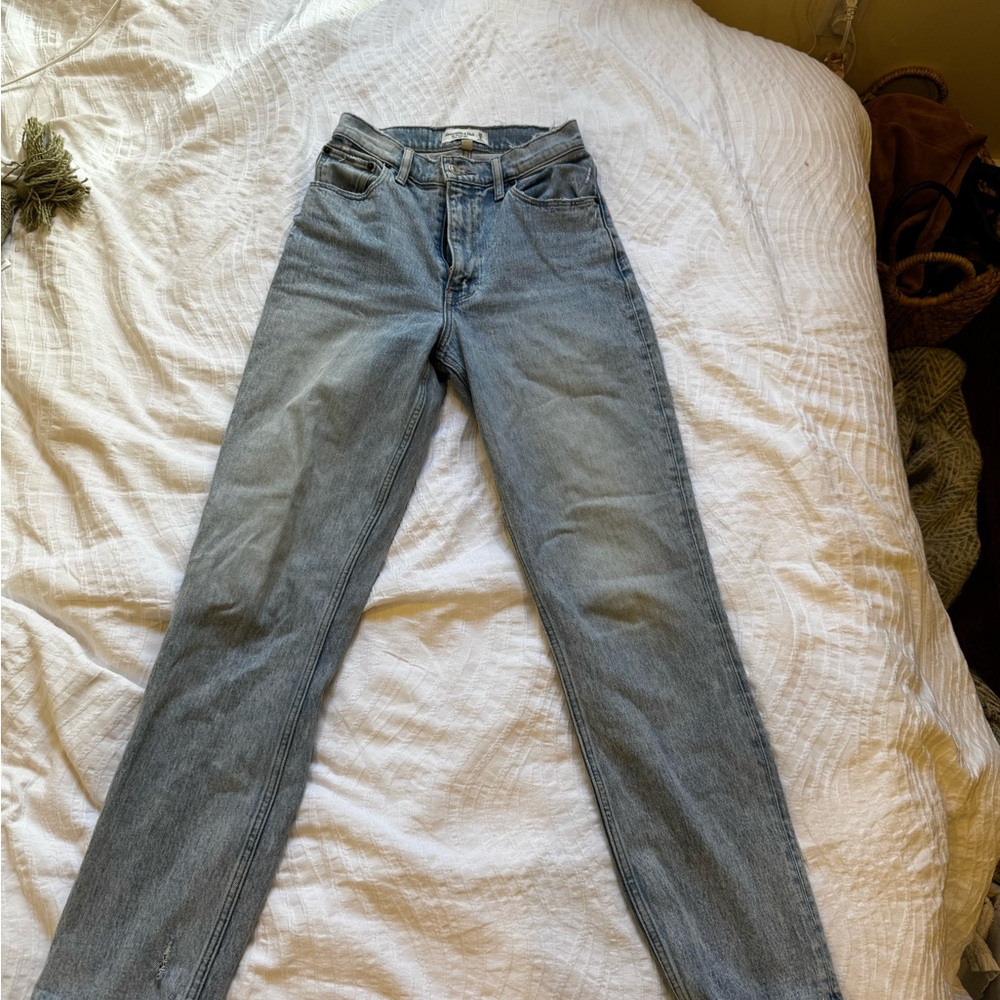 Abercrombie & Fitch Light Blue Straight Leg Jeans
